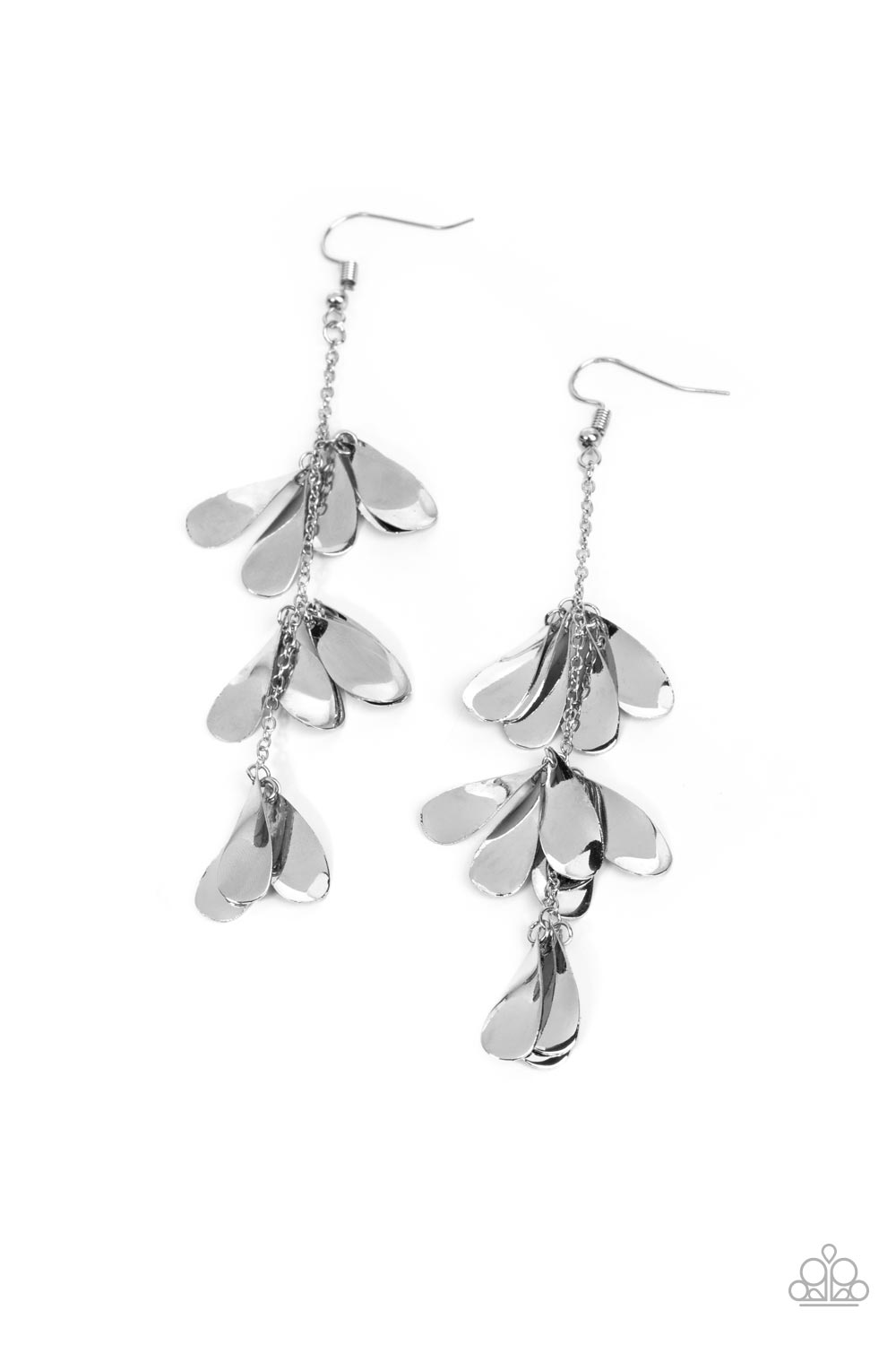 Paparazzi Arrival CHIME - Silver Earring