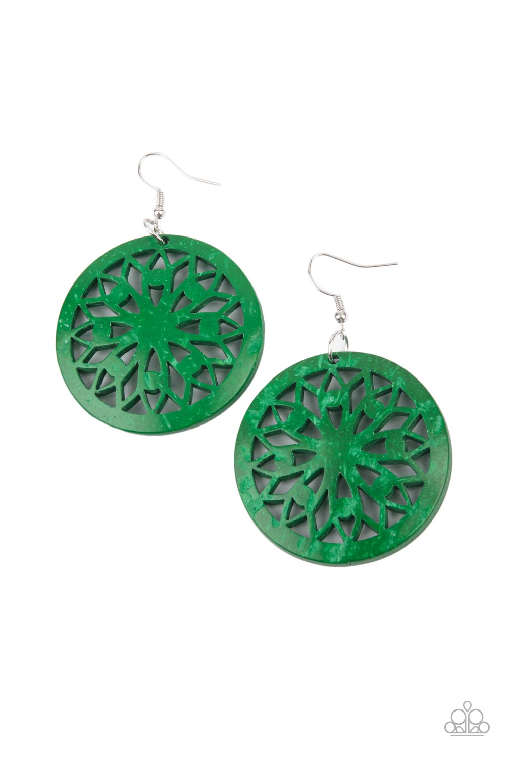 Paparazzi Ocean Canopy - Green Earring