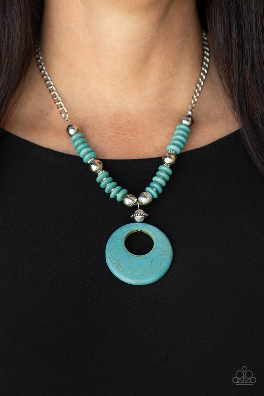 Paparazzi Oasis Goddess - Blue Necklace