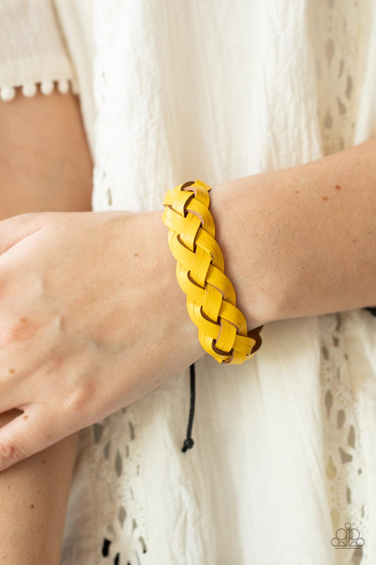 Paparazzi SoCal Summer - Yellow Bracelet