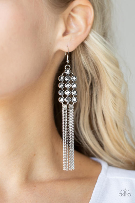 Paparazzi Tasteful Tassel - Silver Silver