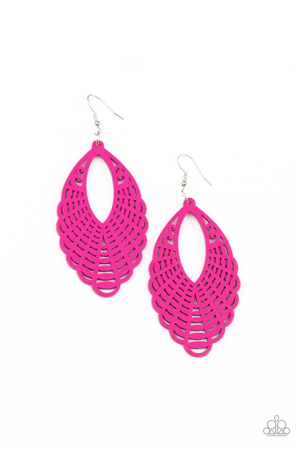 Paparazzi Tahiti Tankini - Pink Earring