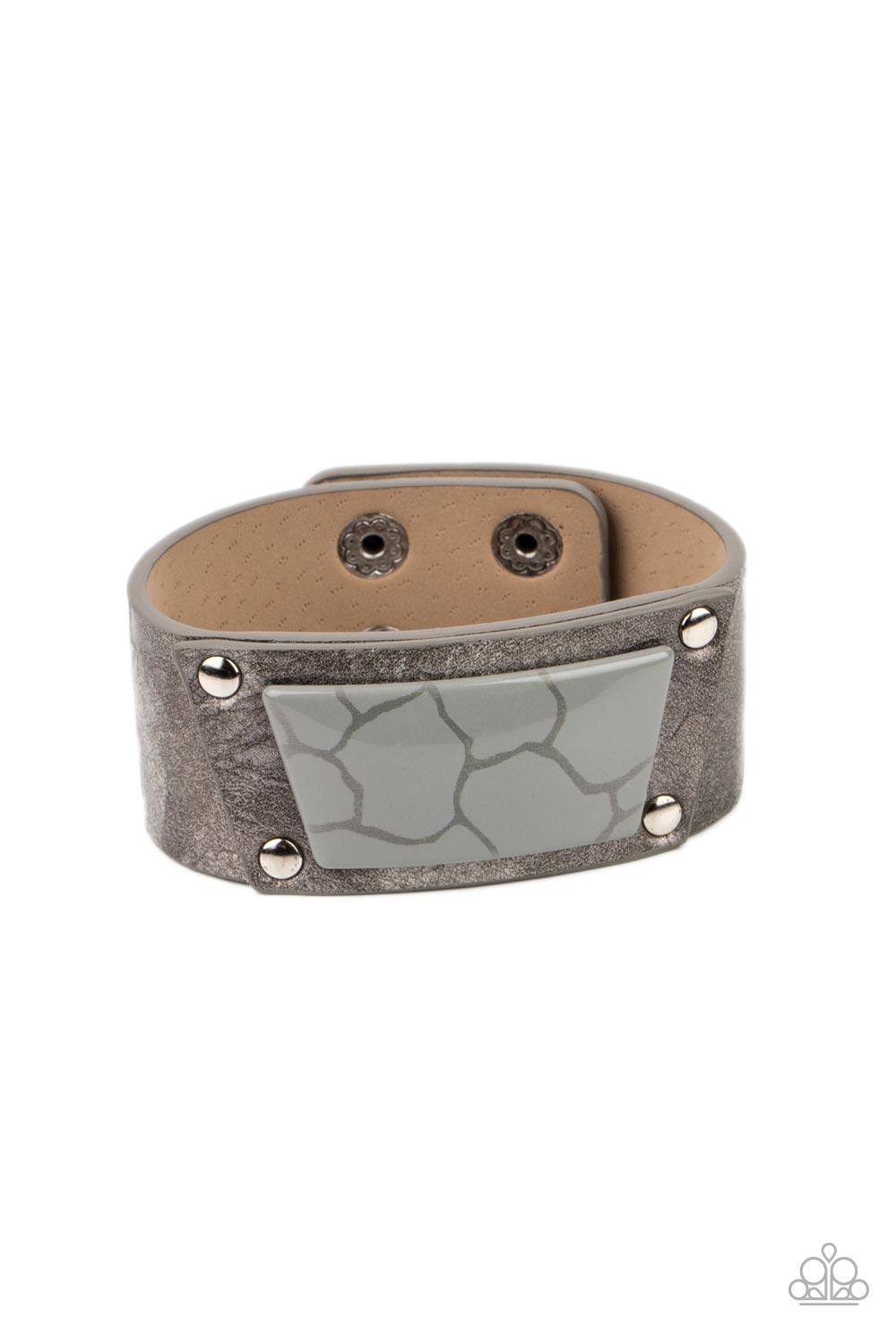 Paparazzi Geo Glamper - Silver Bracelet