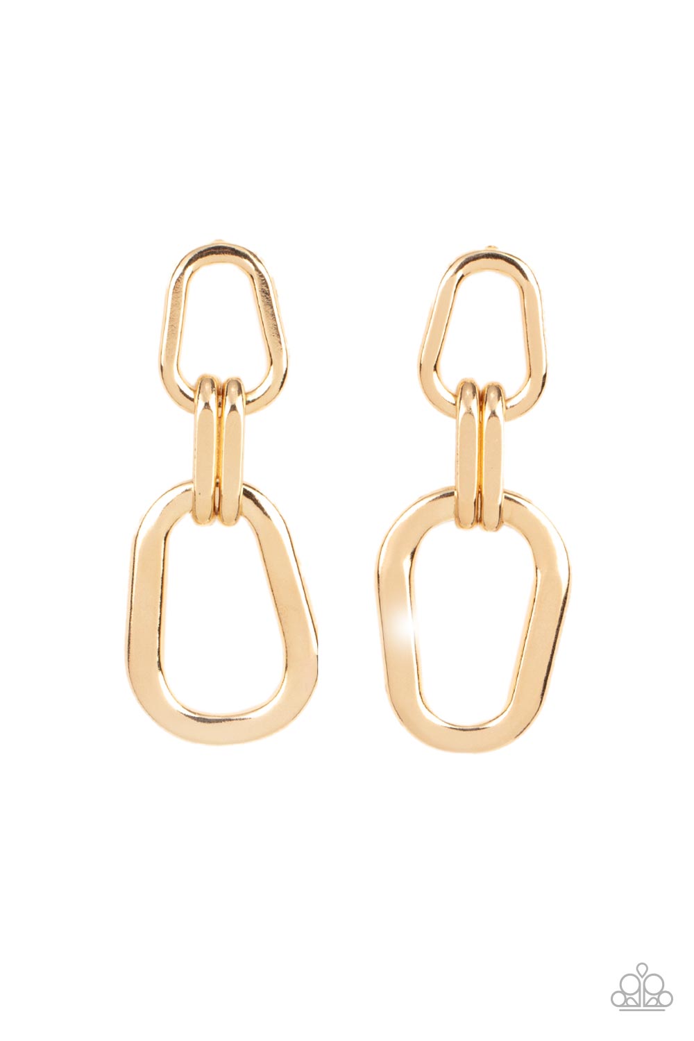 Paparazzi Harmonic Hardware - Gold Earring