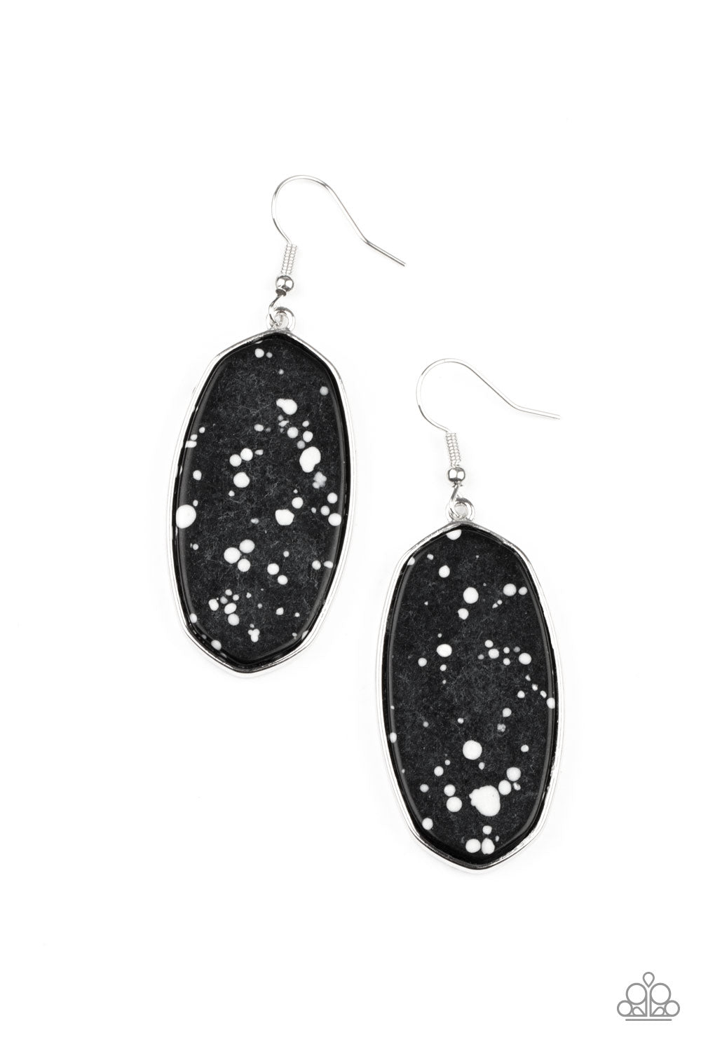 Paparazzi Stone Sculptures - Black Earring