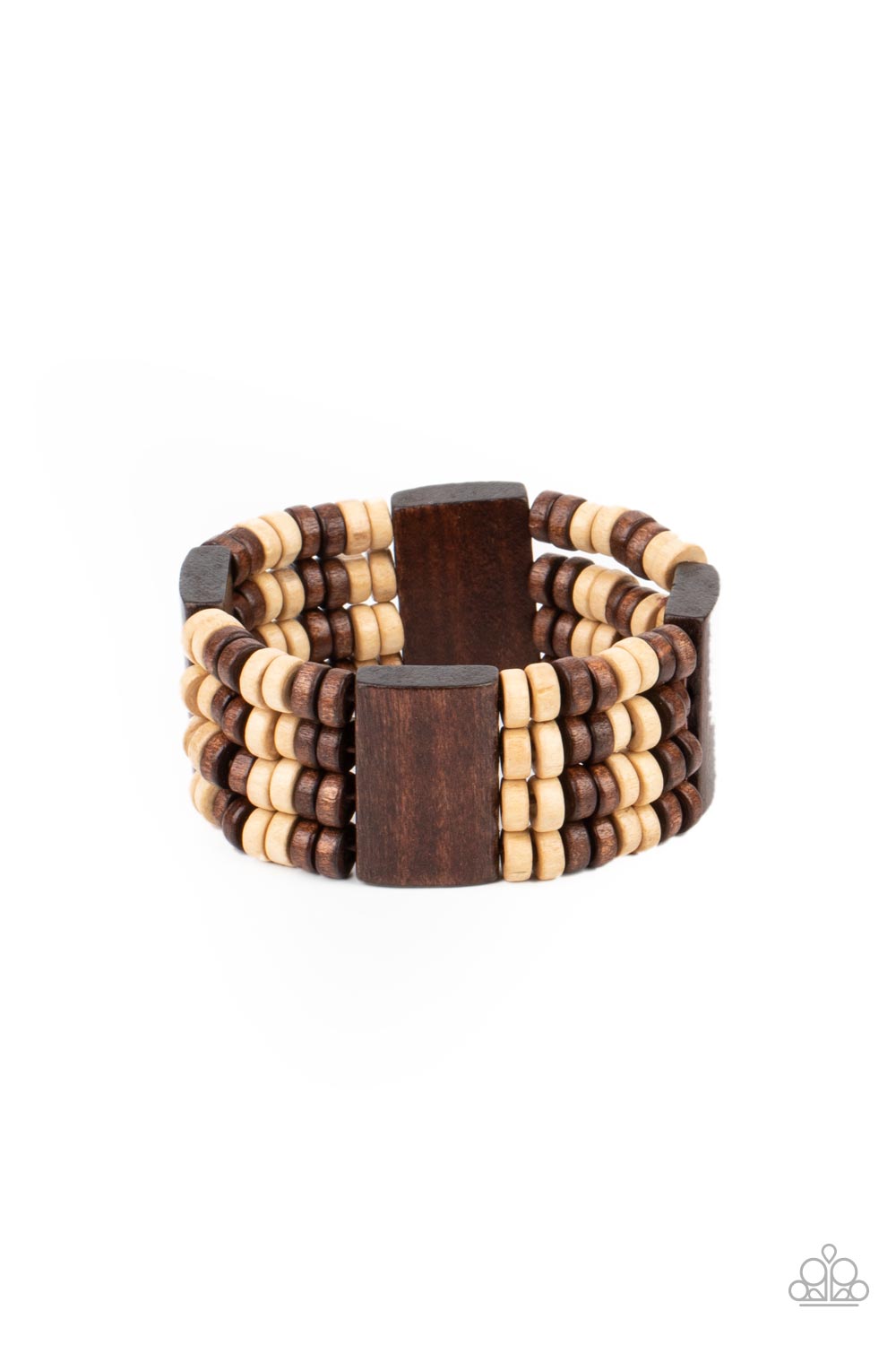 Paparazzi Aruba Attire - Brown Bracelet