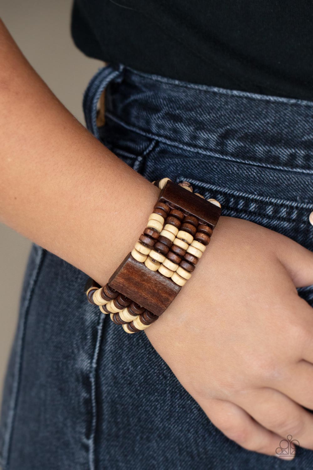 Paparazzi Aruba Attire - Brown Bracelet