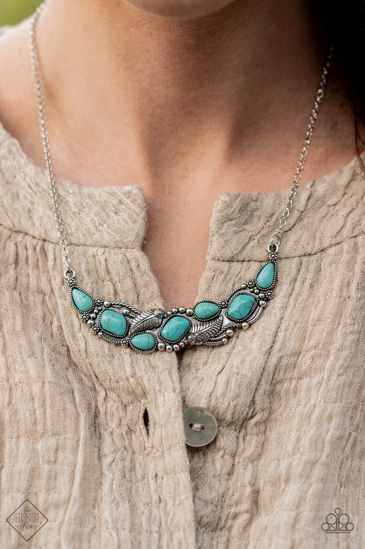 Paparazzi Cottage Garden - Blue Necklace