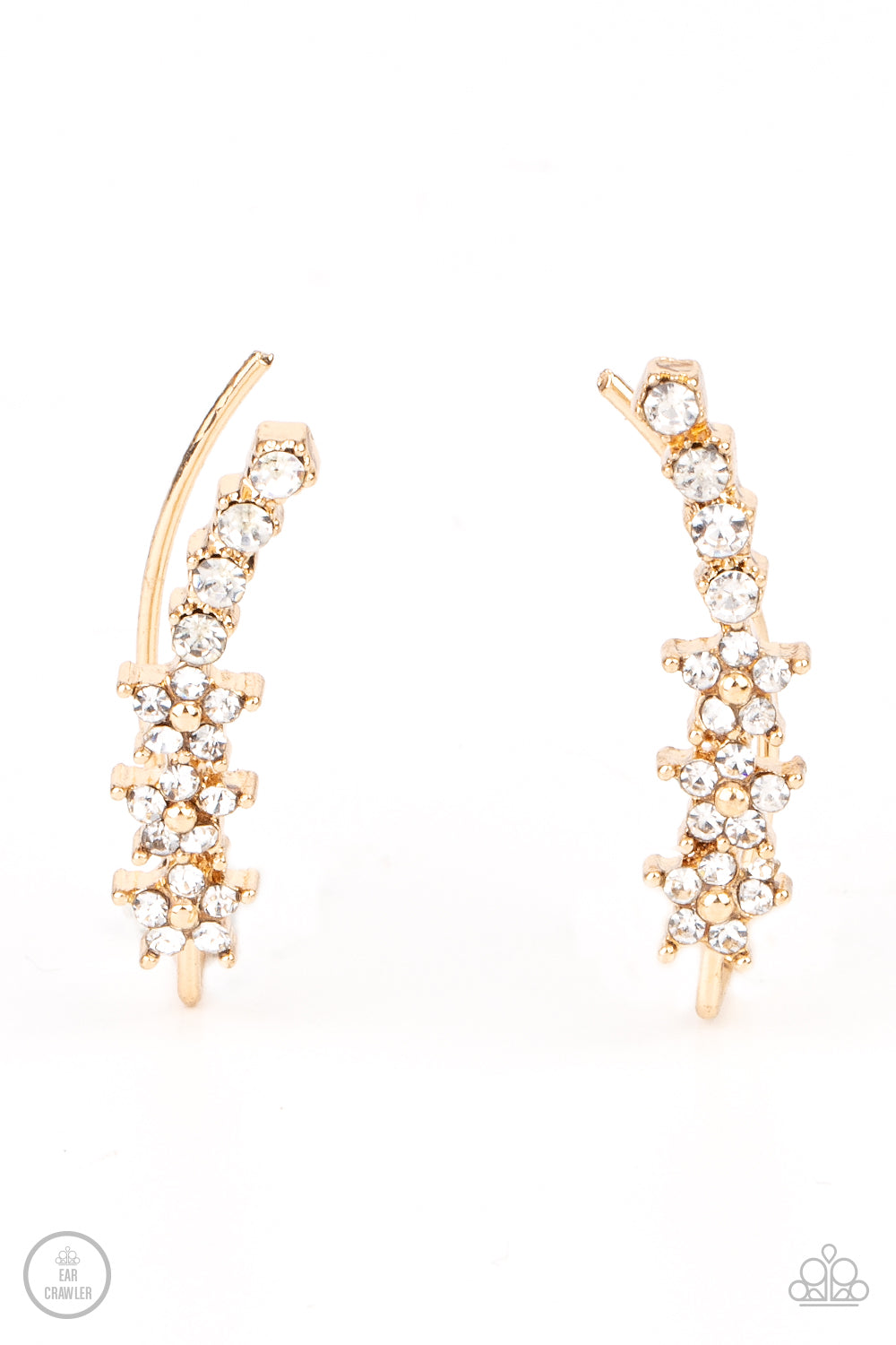 Paparazzi Flowery Finale - Gold Earrings