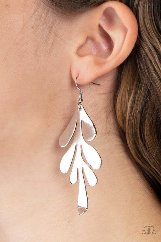 Paparazzi A FROND Farewell - Silver Earring