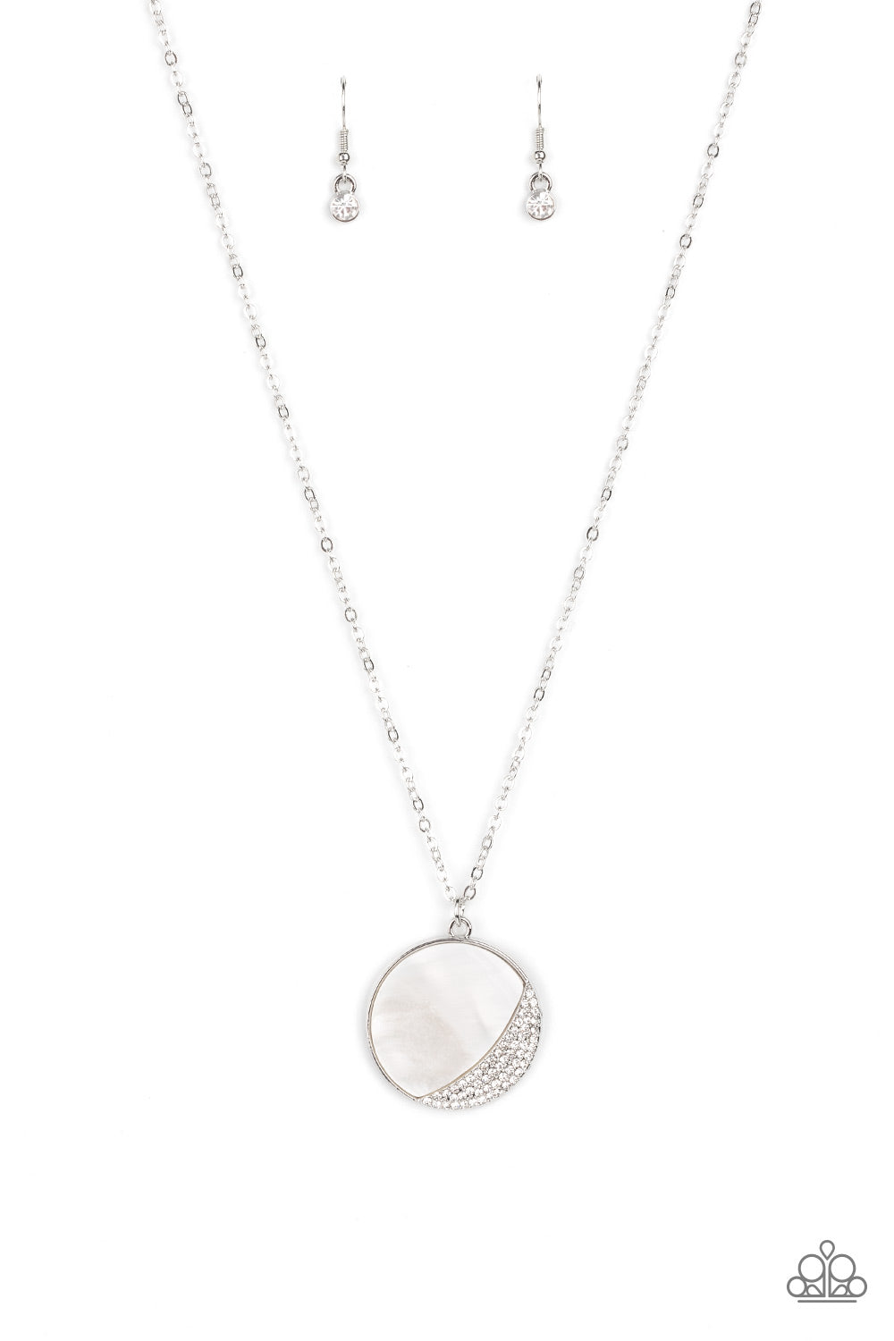 Paparazzi Oceanic Eclipse - White Necklace