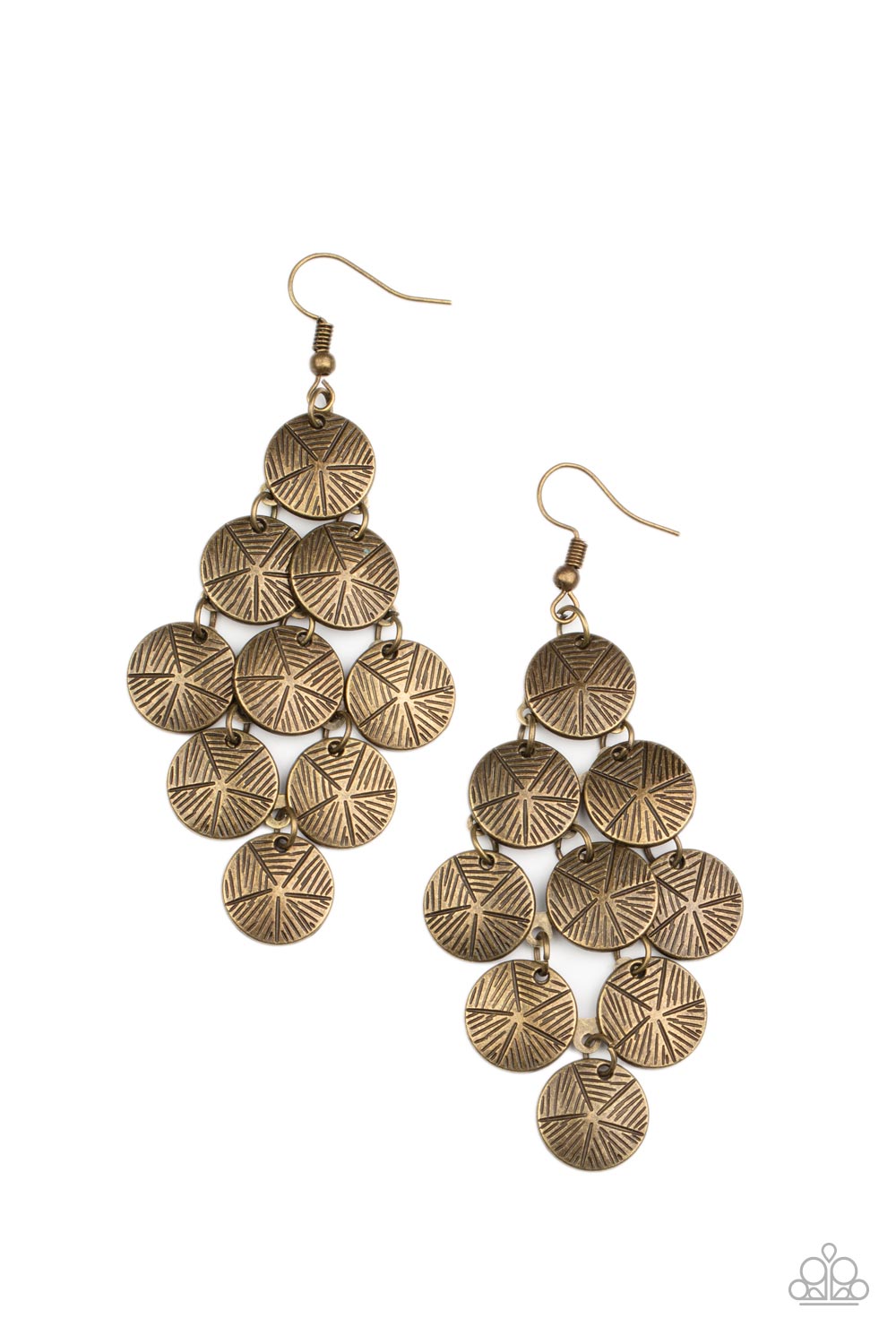 Paparazzi How CHIME Flies - Brass Earring