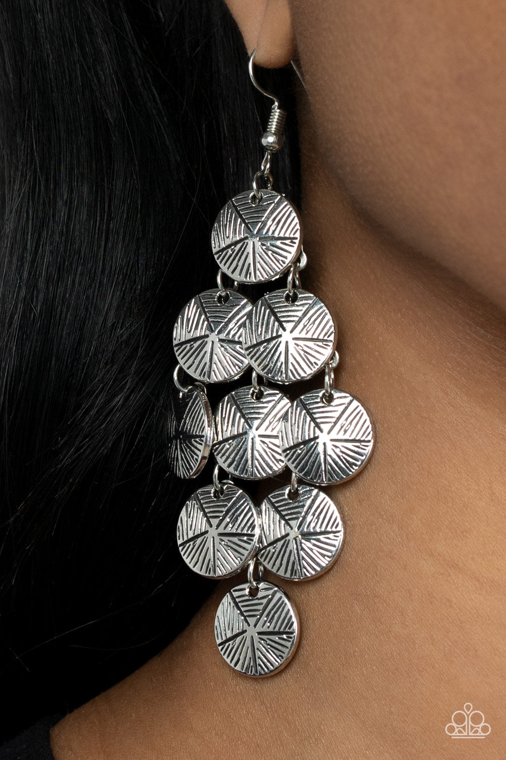 Paparazzi How CHIME Flies - Silver Earring