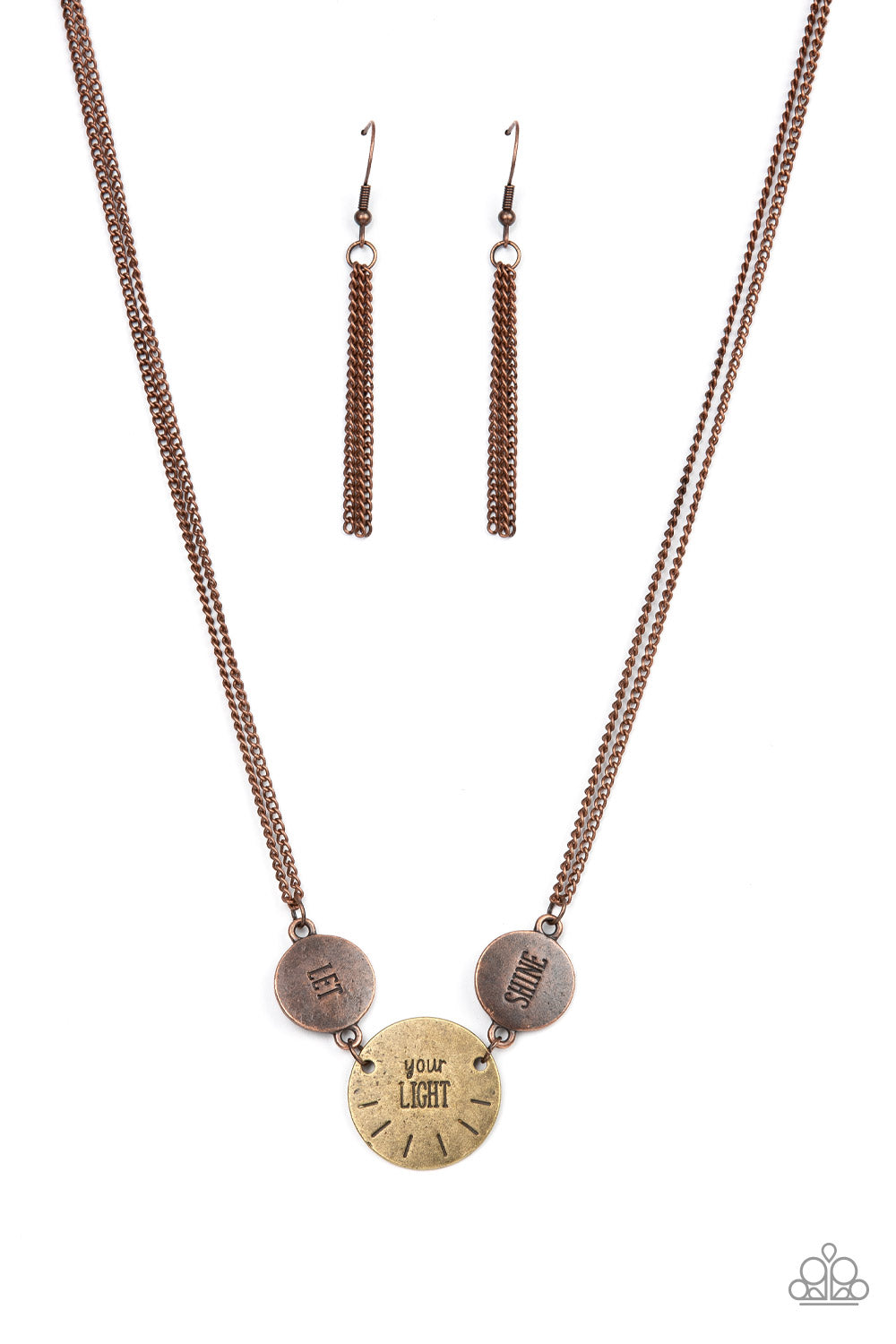 Paparazzi Shine Your Light - Copper Necklace