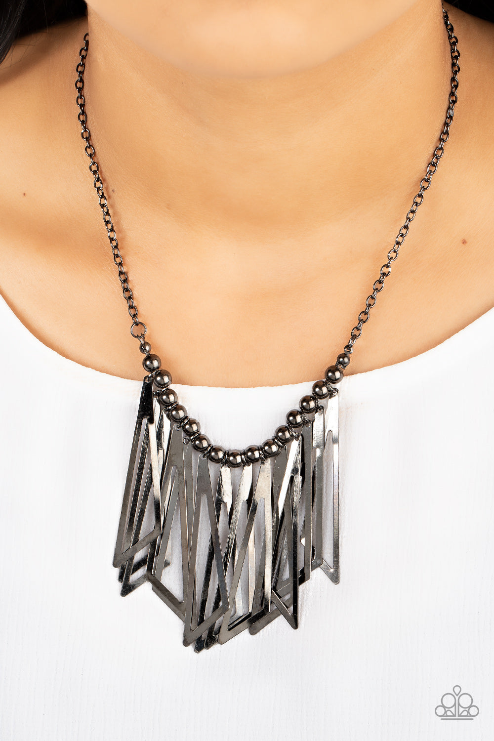 Paparazzi Industrial Jungle - Black Necklace