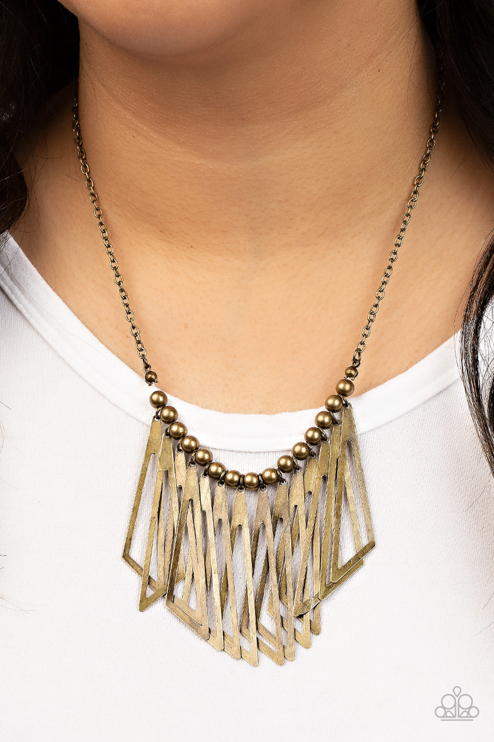 Paparazzi Industrial Jungle - Brass Necklace