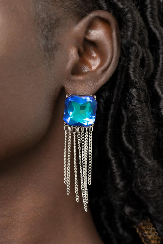 Paparazzi Supernova Novelty - Blue Earring