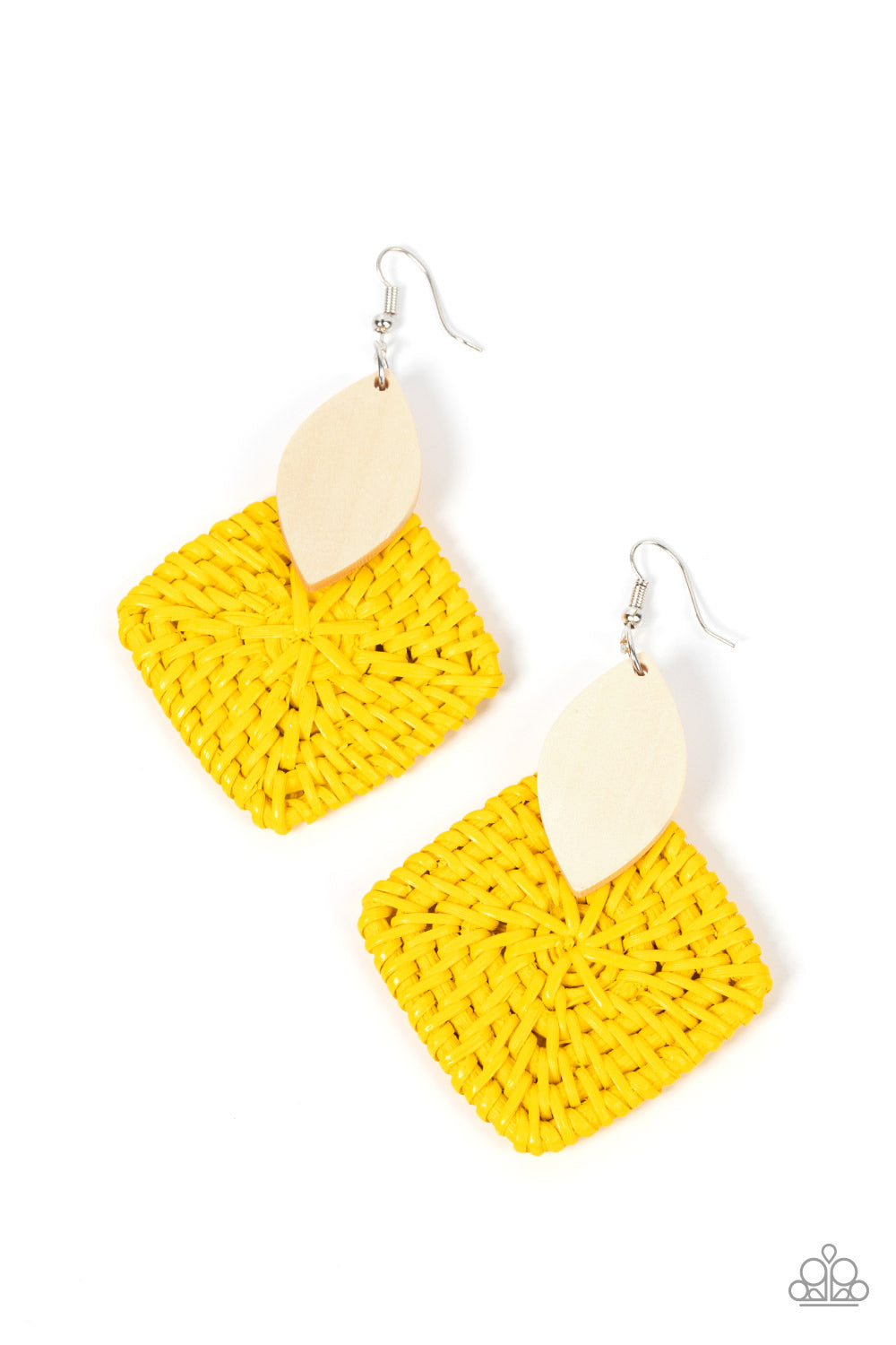 Paparazzi Sabbatical WEAVE - Yellow Earring