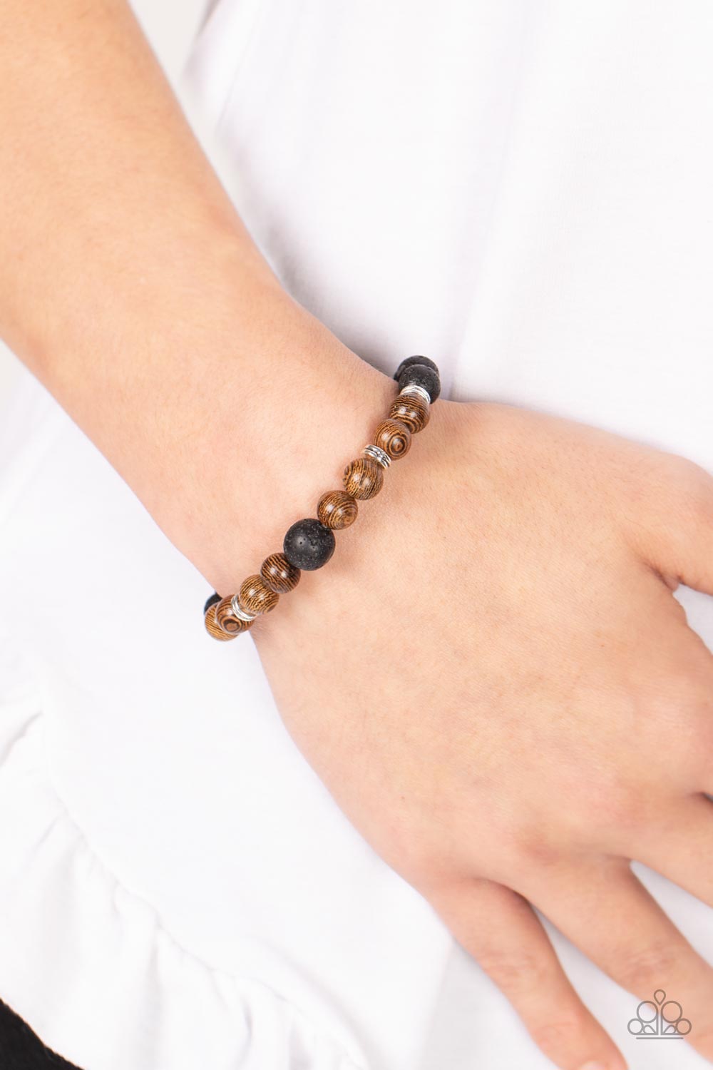 Paparazzi Neutral Zone - Brown Bracelet