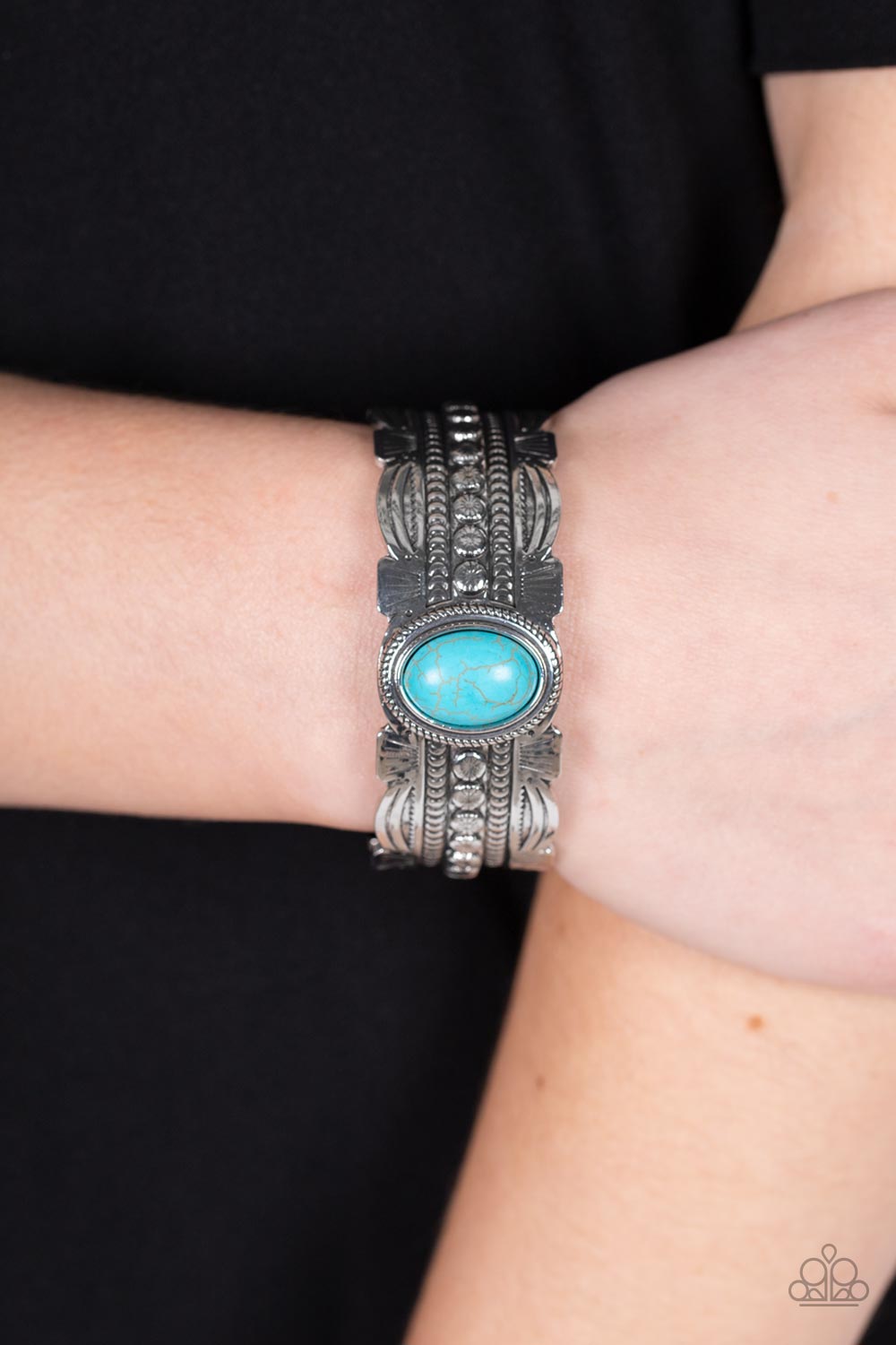 Paparazzi Desert Stroll - Blue Bracelet