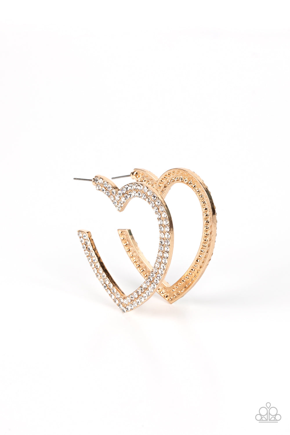 Paparazzi AMORE to Love - Gold Earring