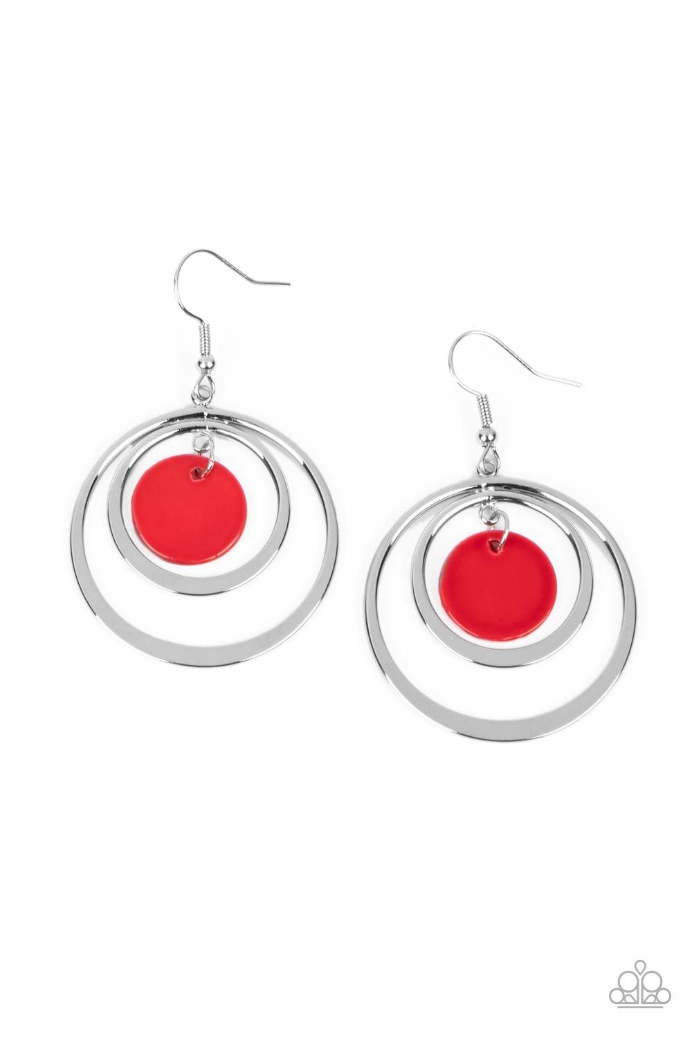 Paparazzi Mai Tai Tango - Red Earrings