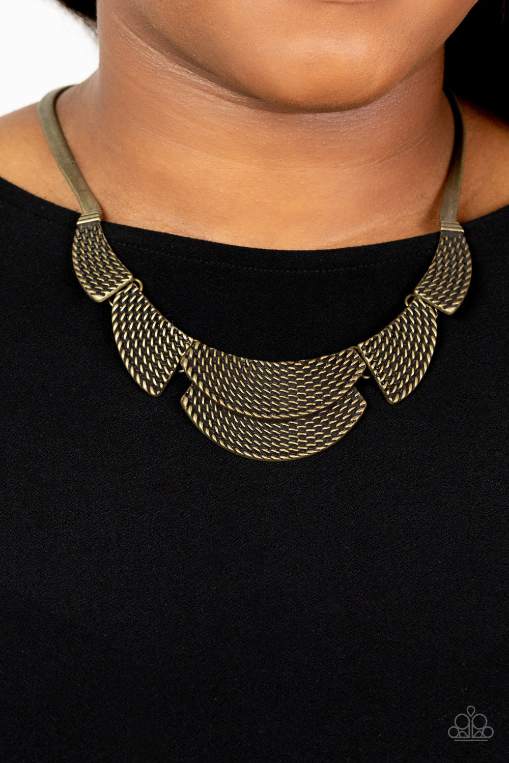 Paparazzi Empress Empire - Brass Necklace