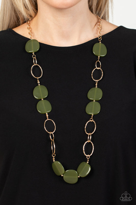 Paparazzi Posh Promenade - Green Necklace