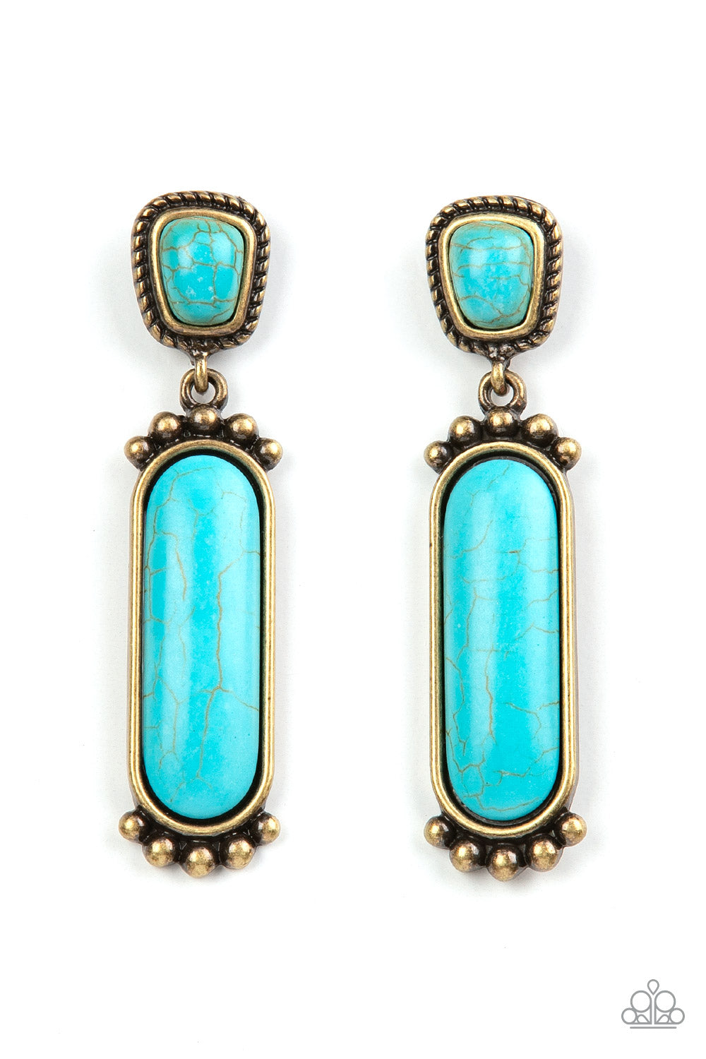 Paparazzi Southern Charm - Brass Earring