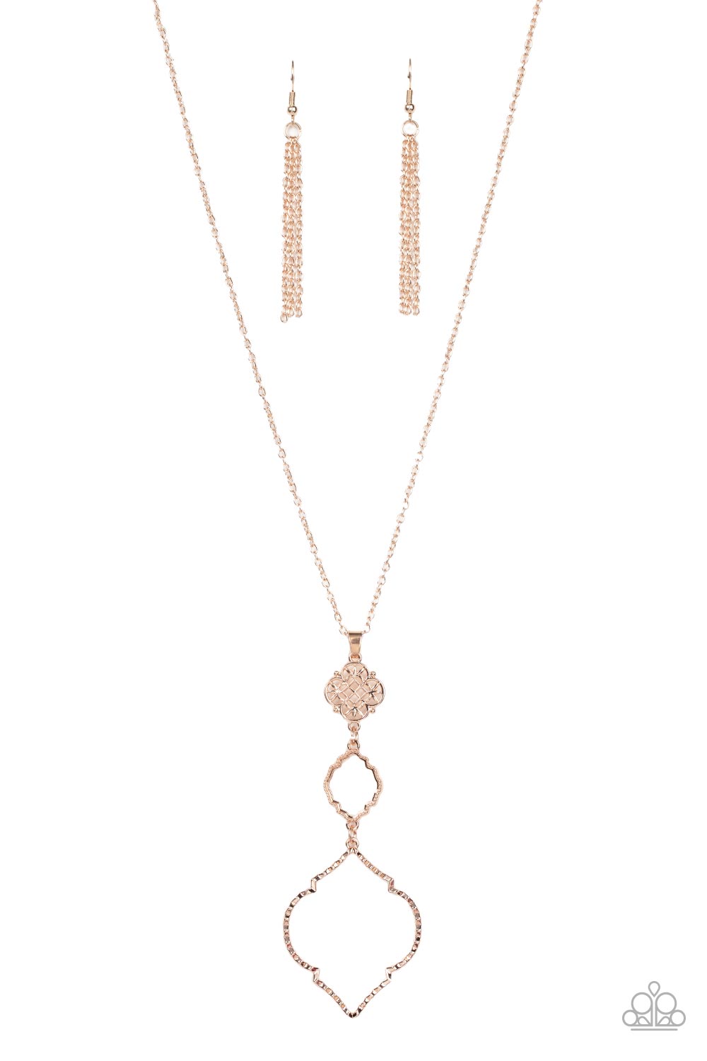 Paparazzi Marrakesh Mystery - Rose Gold Necklace