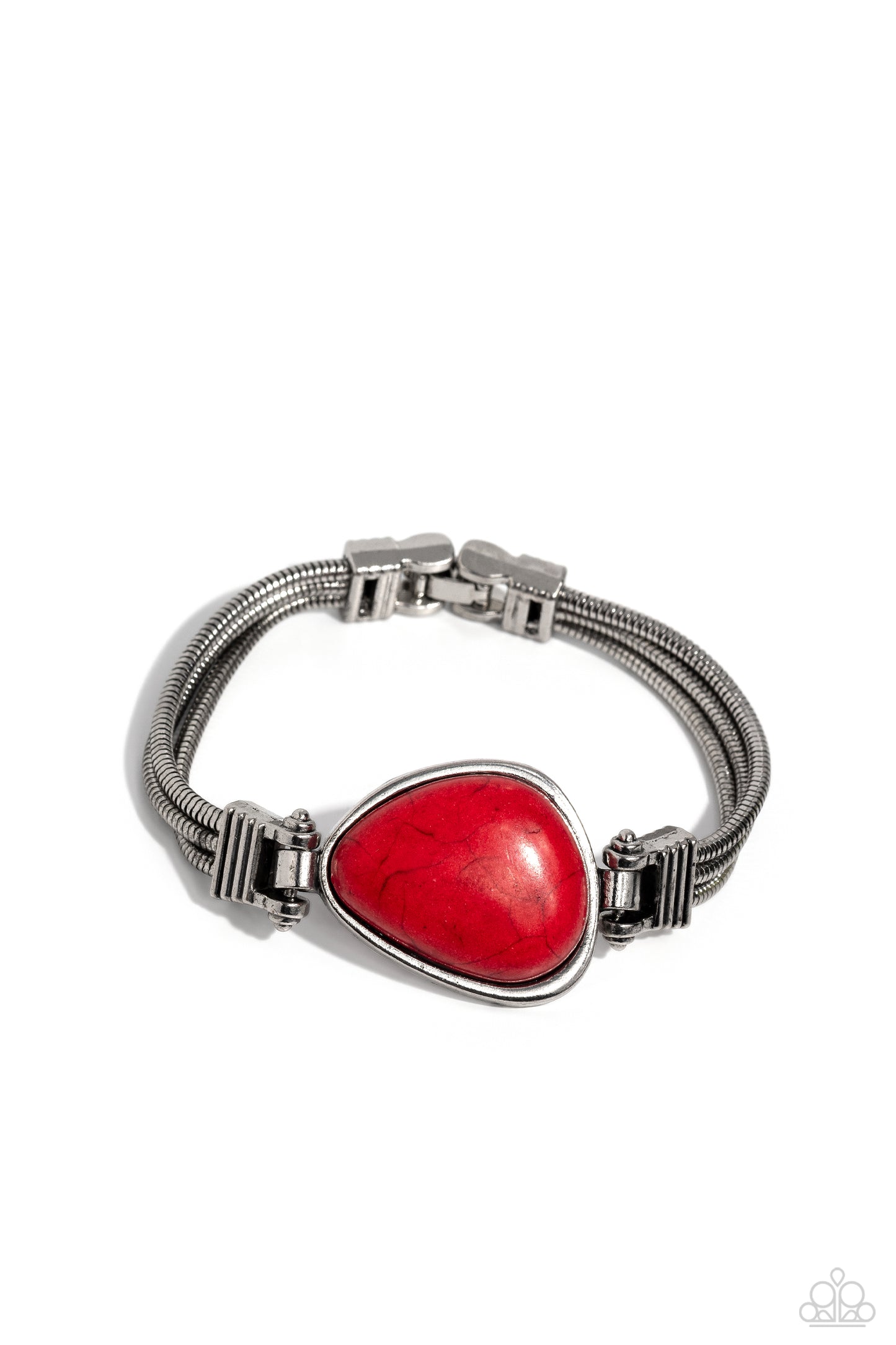 Paparazzi Badlands Bounty - Red Bracelet