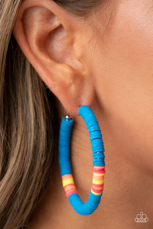 Paparazzi Colorfully Contagious - Blue Earring