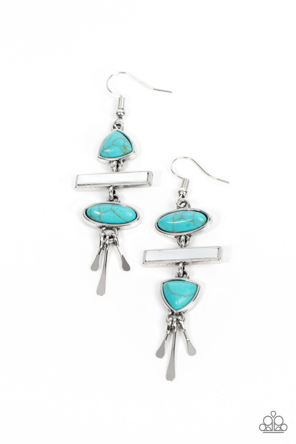 Paparazzi Adventurously Artisan - Blue Earring