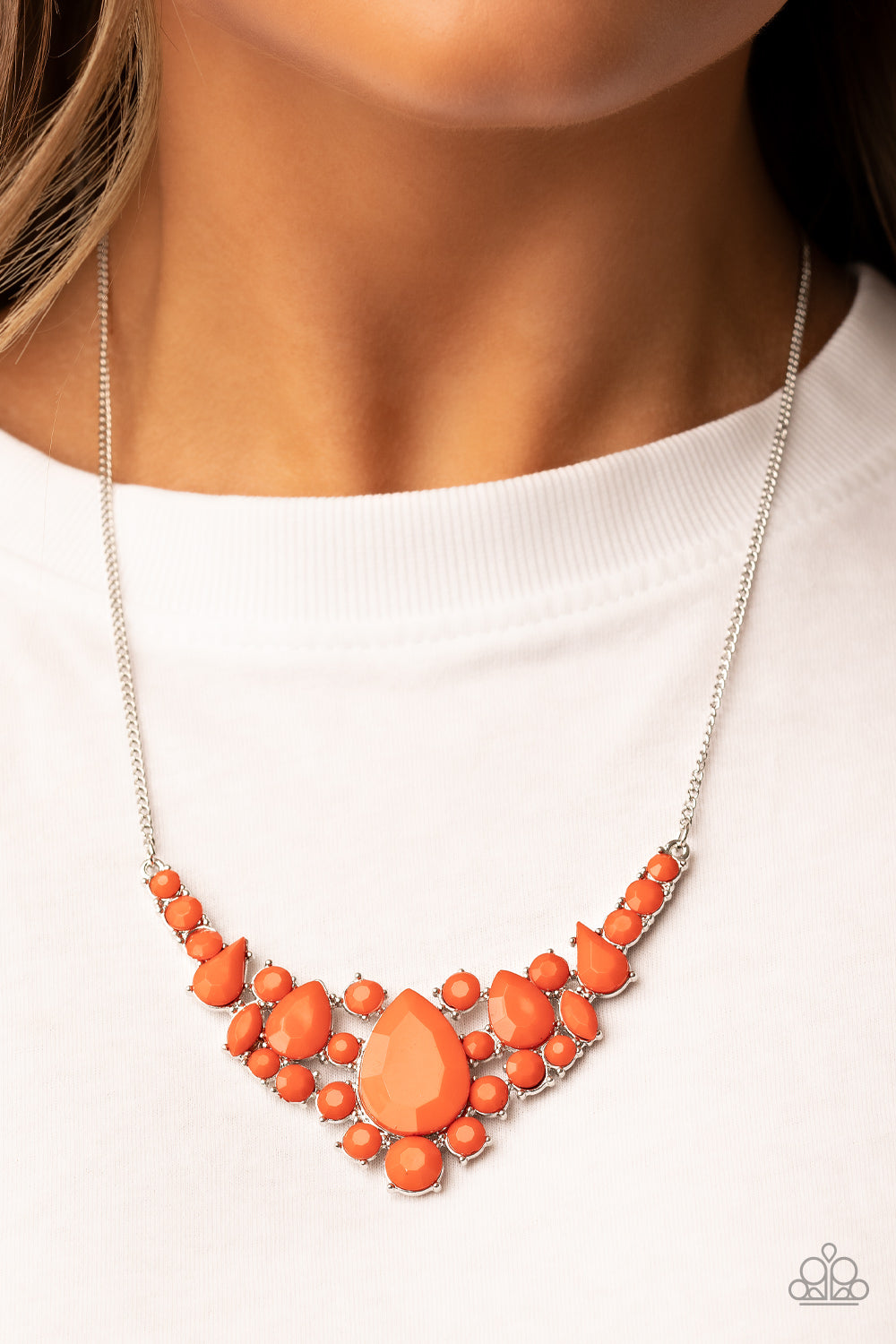 Paparazzi Bali Ballroom - Orange Necklace