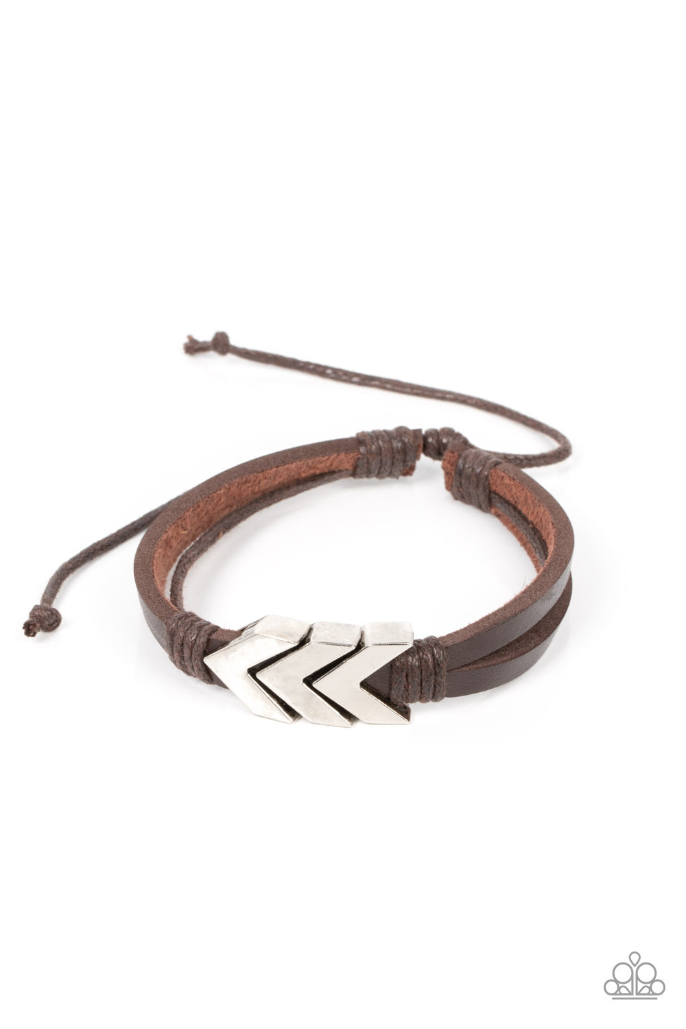 Paparazzi Arrow Pharaoh - Brown Bracelet