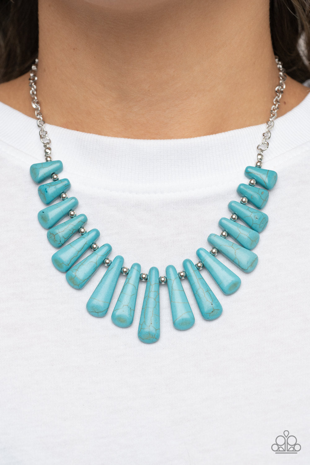 Paparazzi Mojave Empress - Blue Necklace