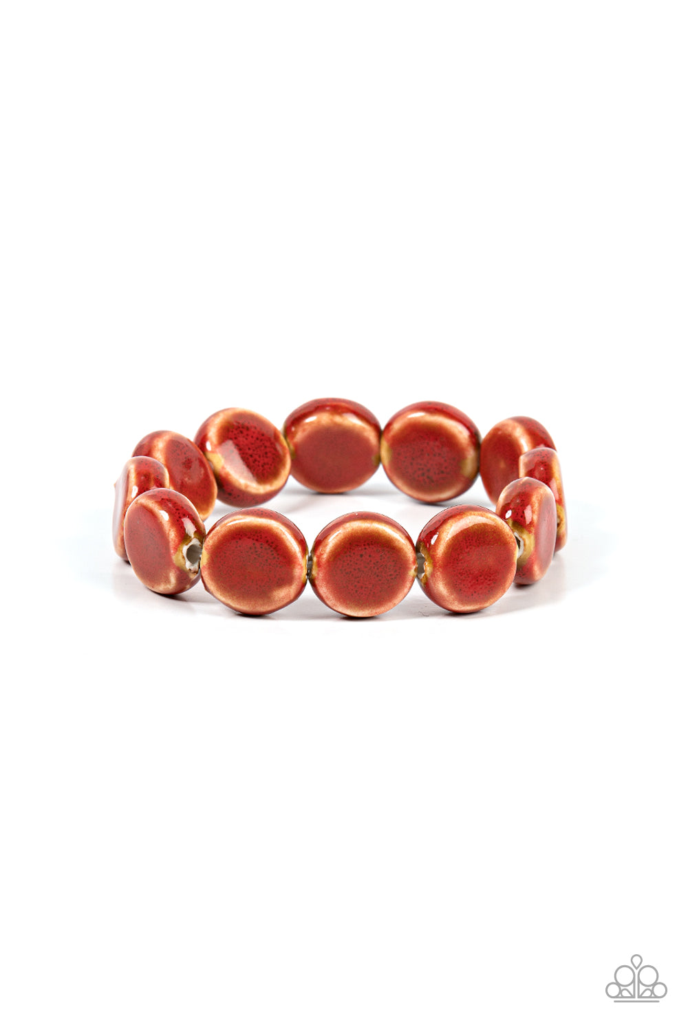 Paparazzi Earthy Entrada - Red Bracelet