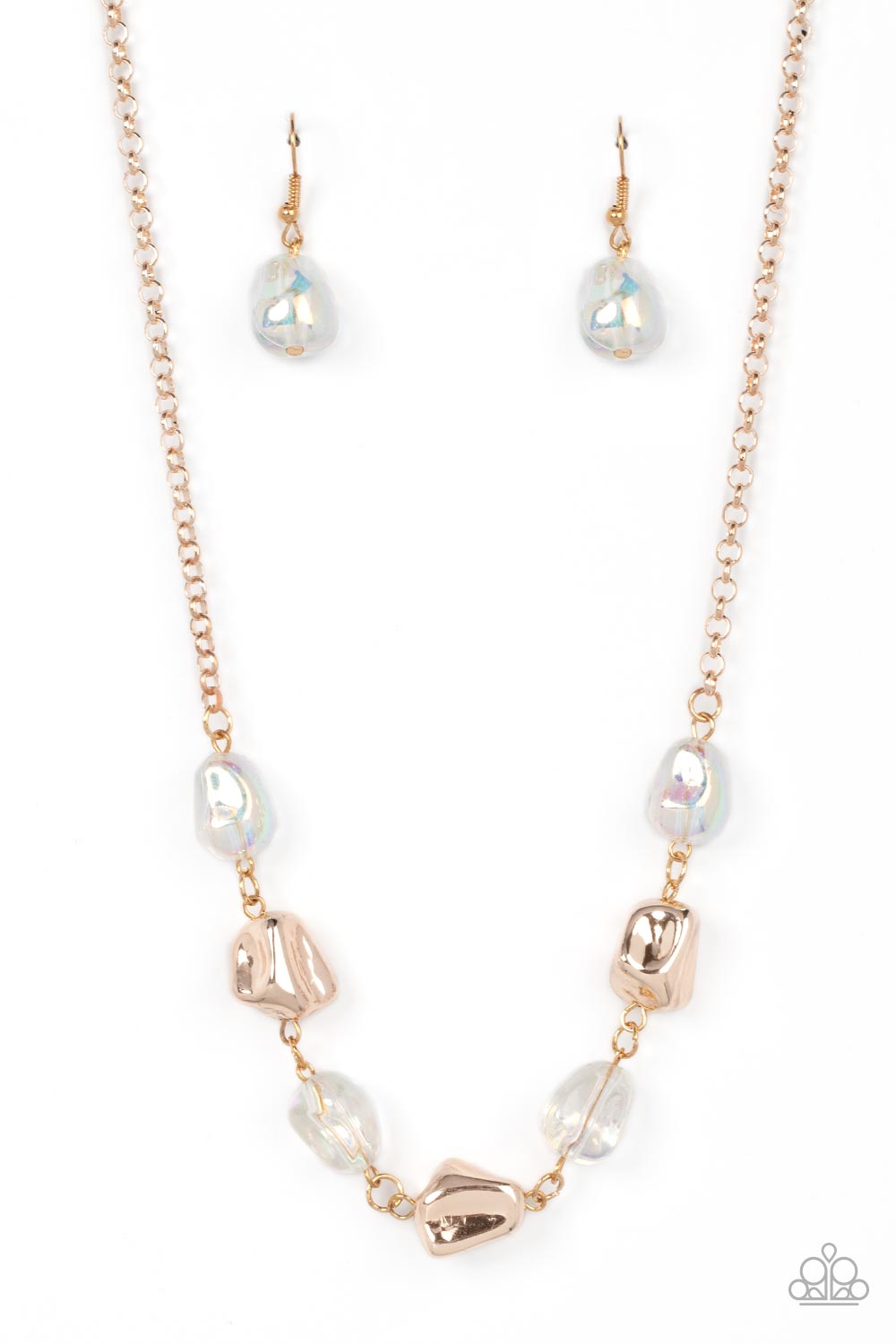 Paparazzi Inspirational Iridescence - Rose Gold Necklace