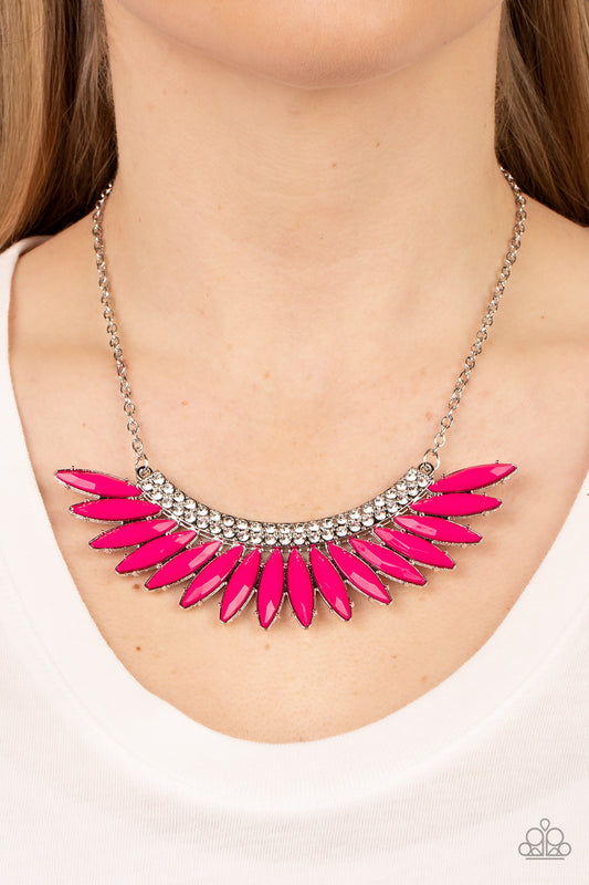 Paparazzi Flauntable Flamboyance - Pink Necklace