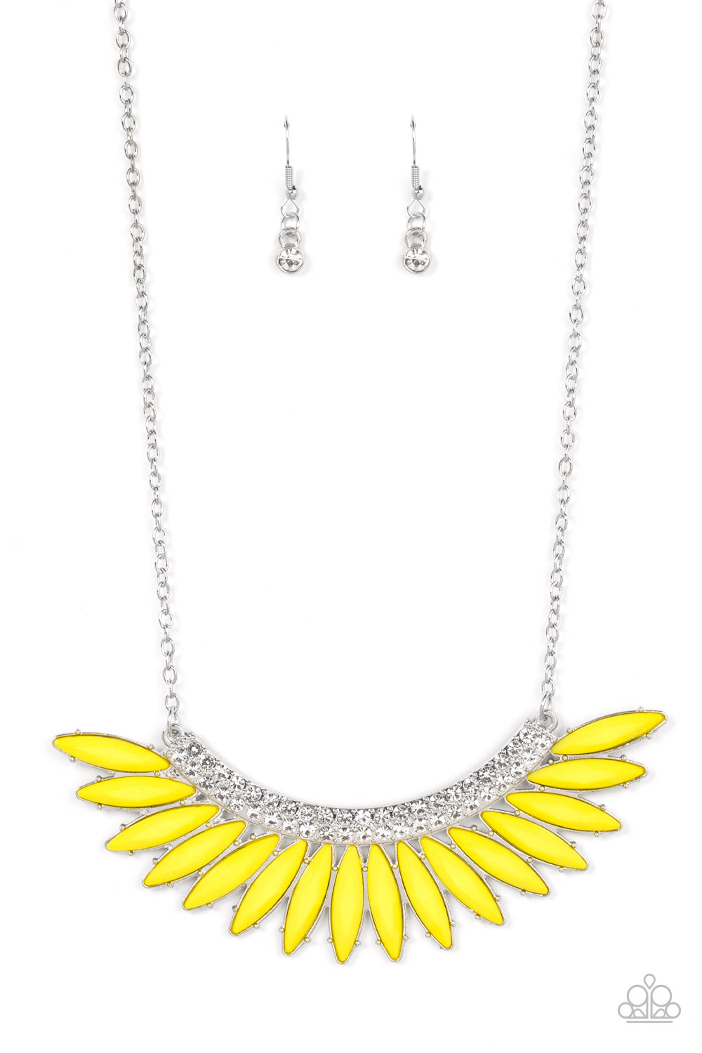 Paparazzi Flauntable Flamboyance - Yellow Necklace