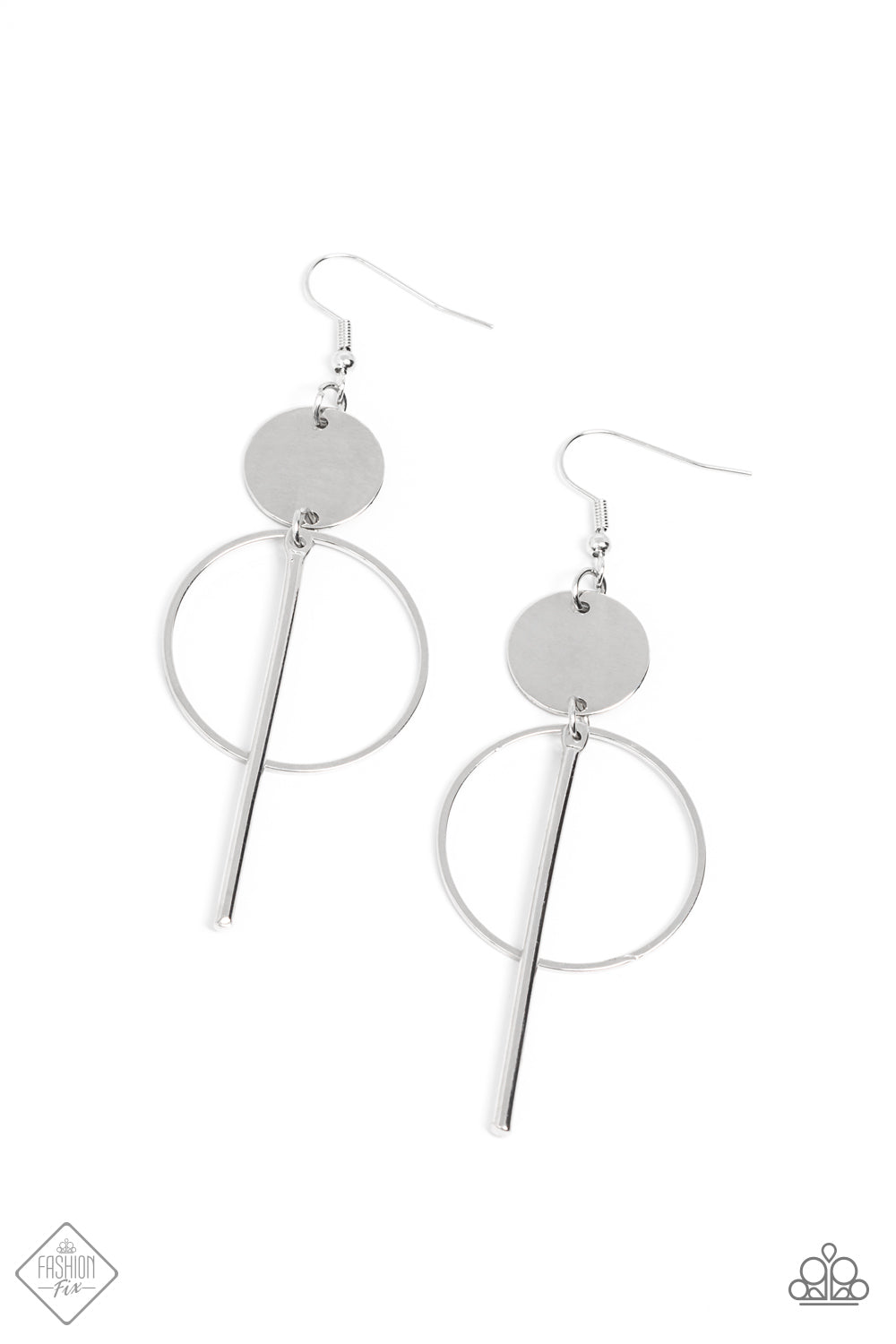 Paparazzi Harmoniously Balanced - Silver Earring