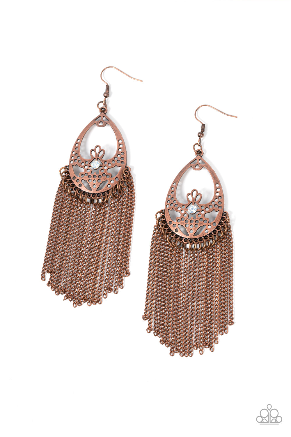 Paparazzi Castle Cottage - Copper Earring