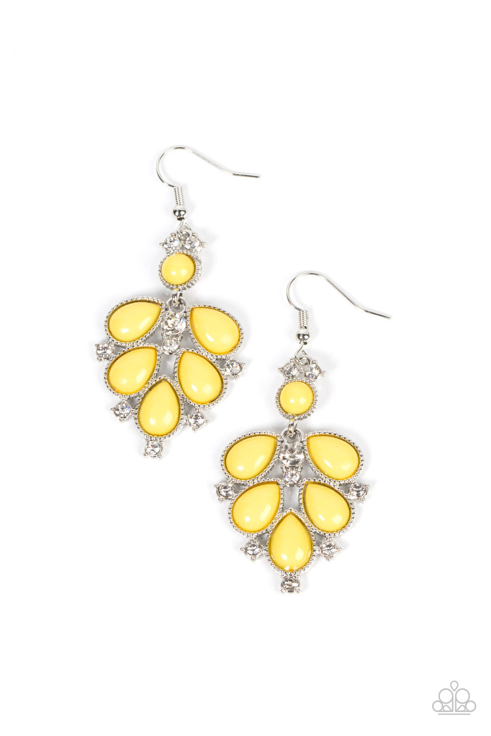 Paparazzi Transcendental Teardrops - Yellow Earring