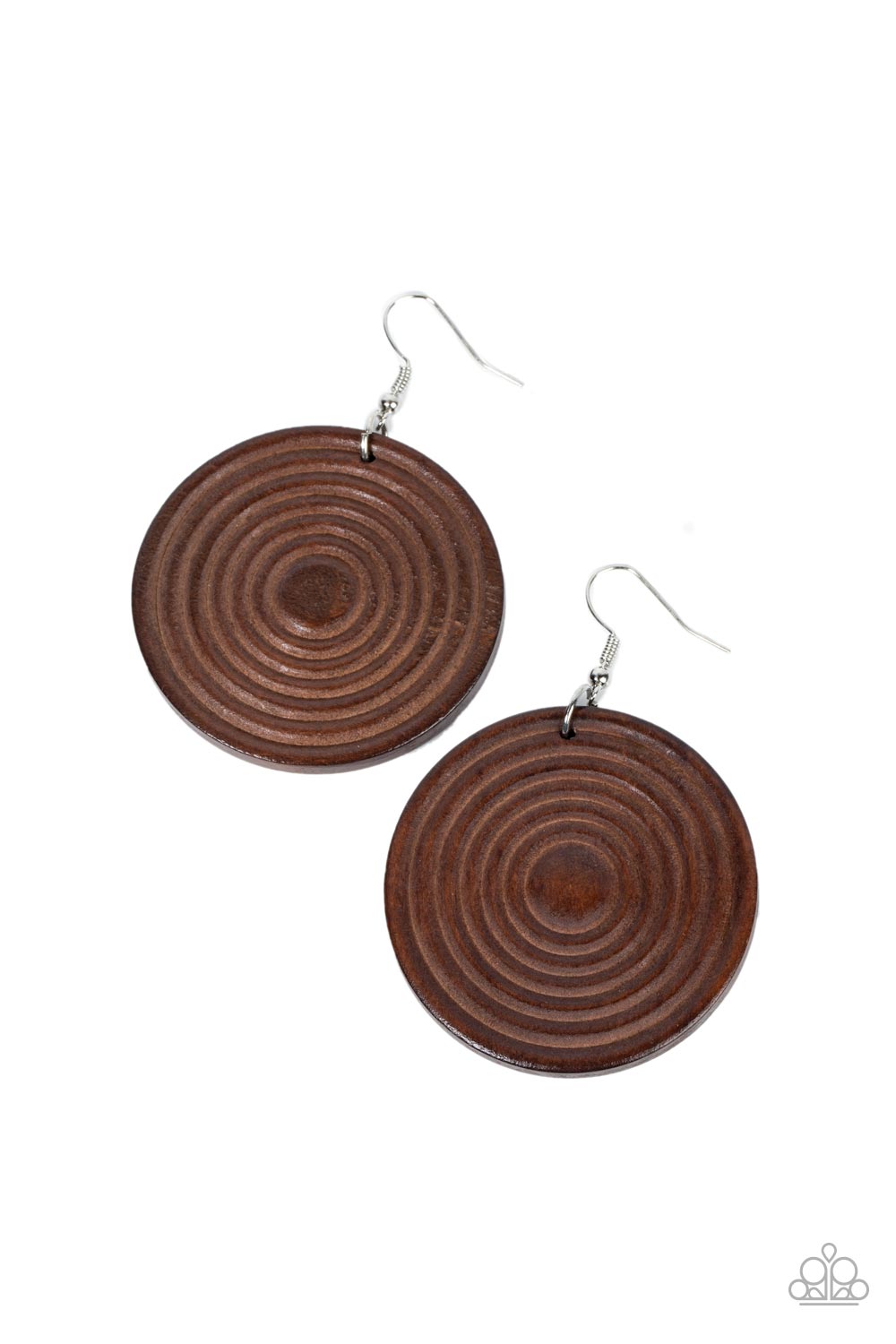 Paparazzi Caribbean Cymbal - Brown Earring