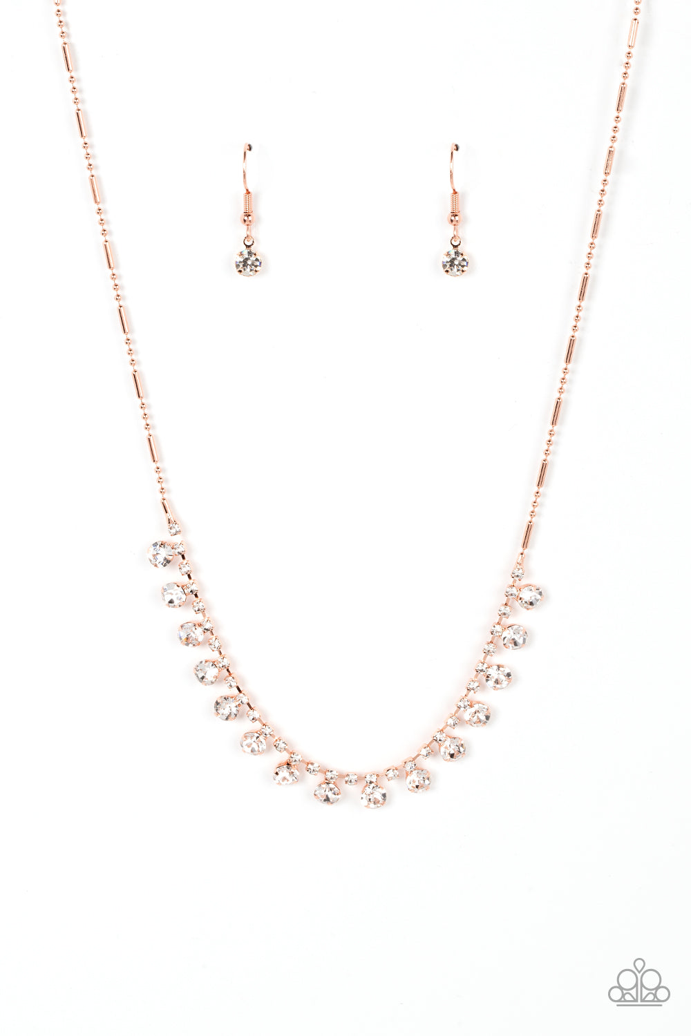 Paparazzi Cue the Mic Drop - Copper Necklace