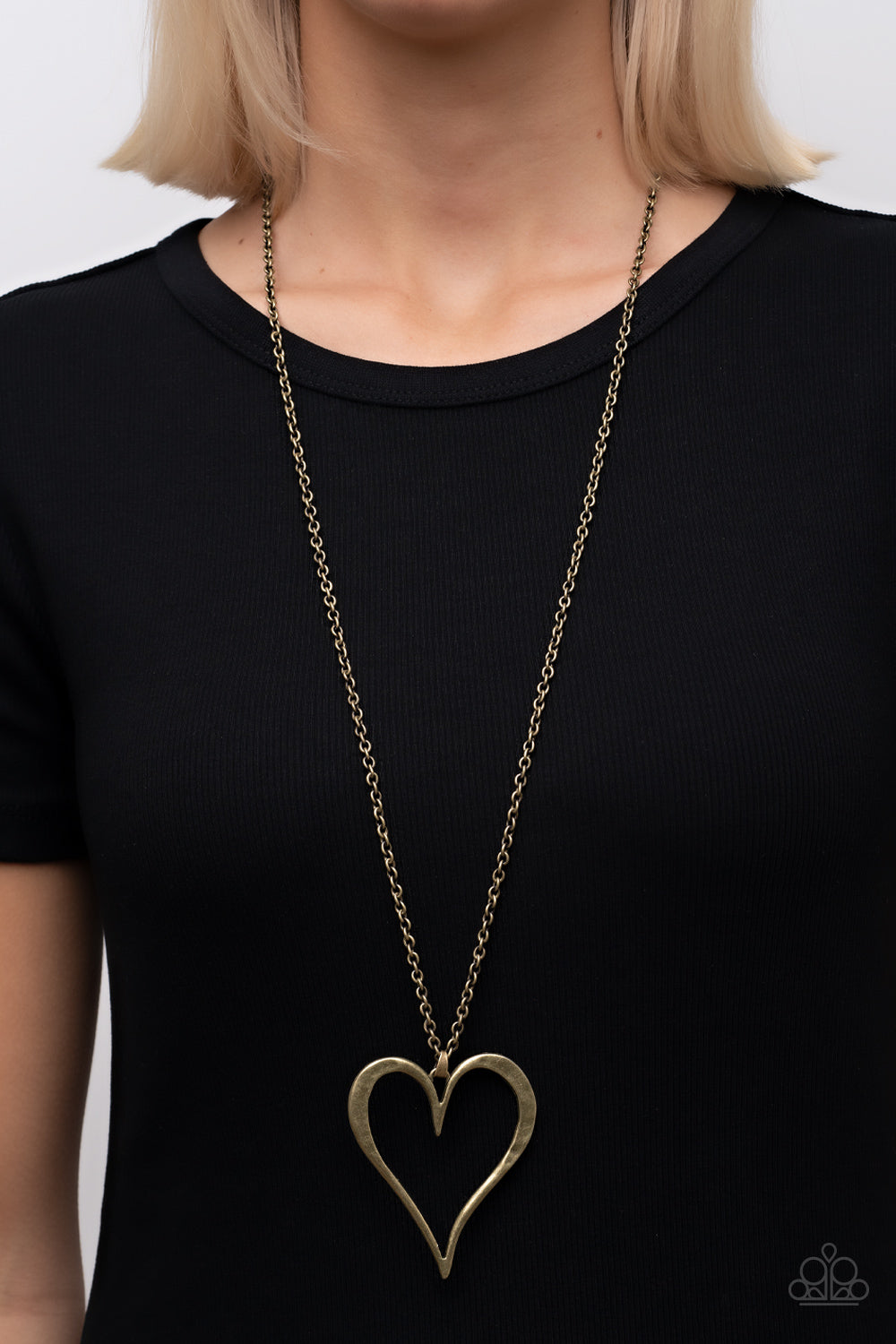 Paparazzi Hopelessly In Love - Brass Necklace