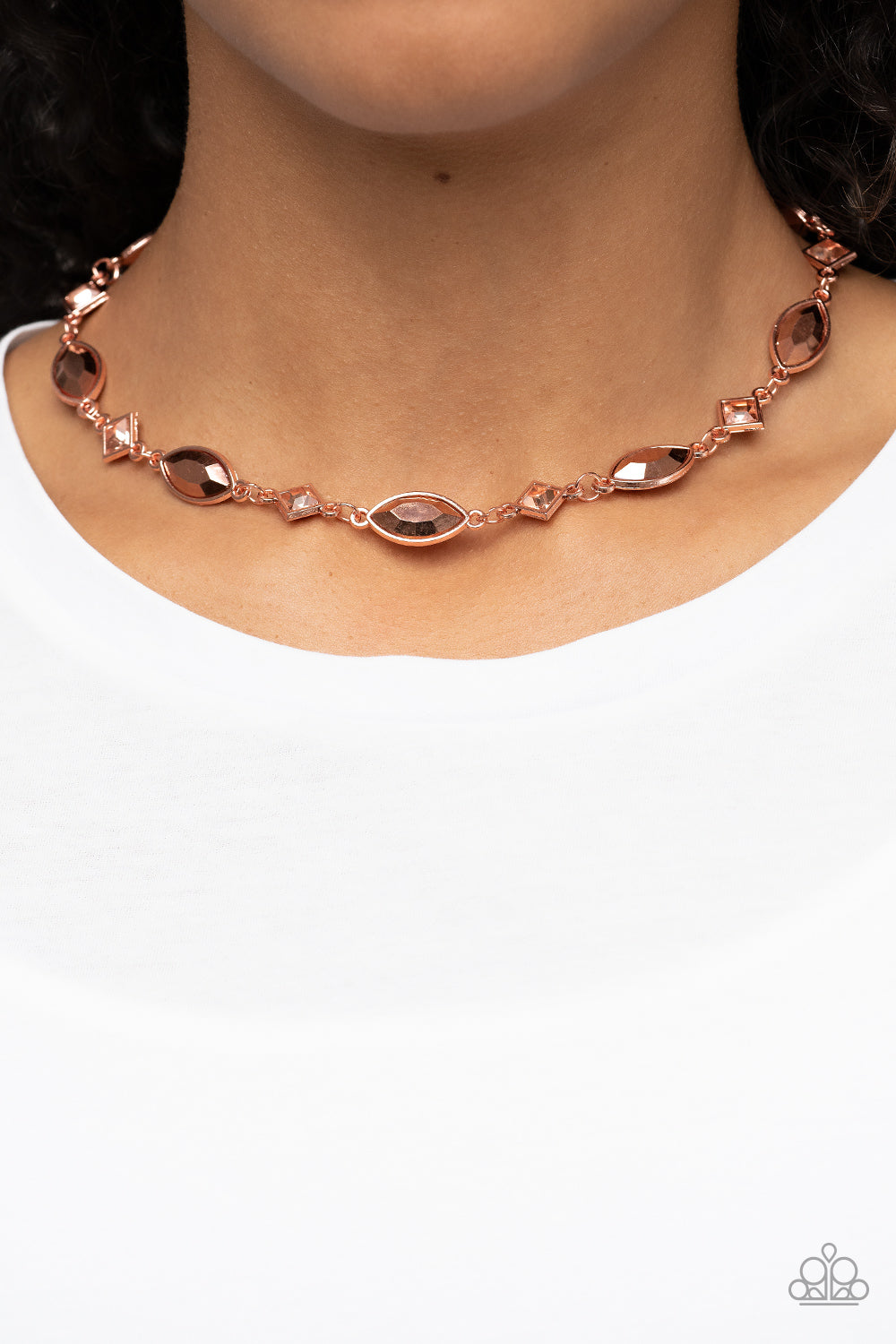 Paparazzi Prismatic Reinforcements - Copper Necklace