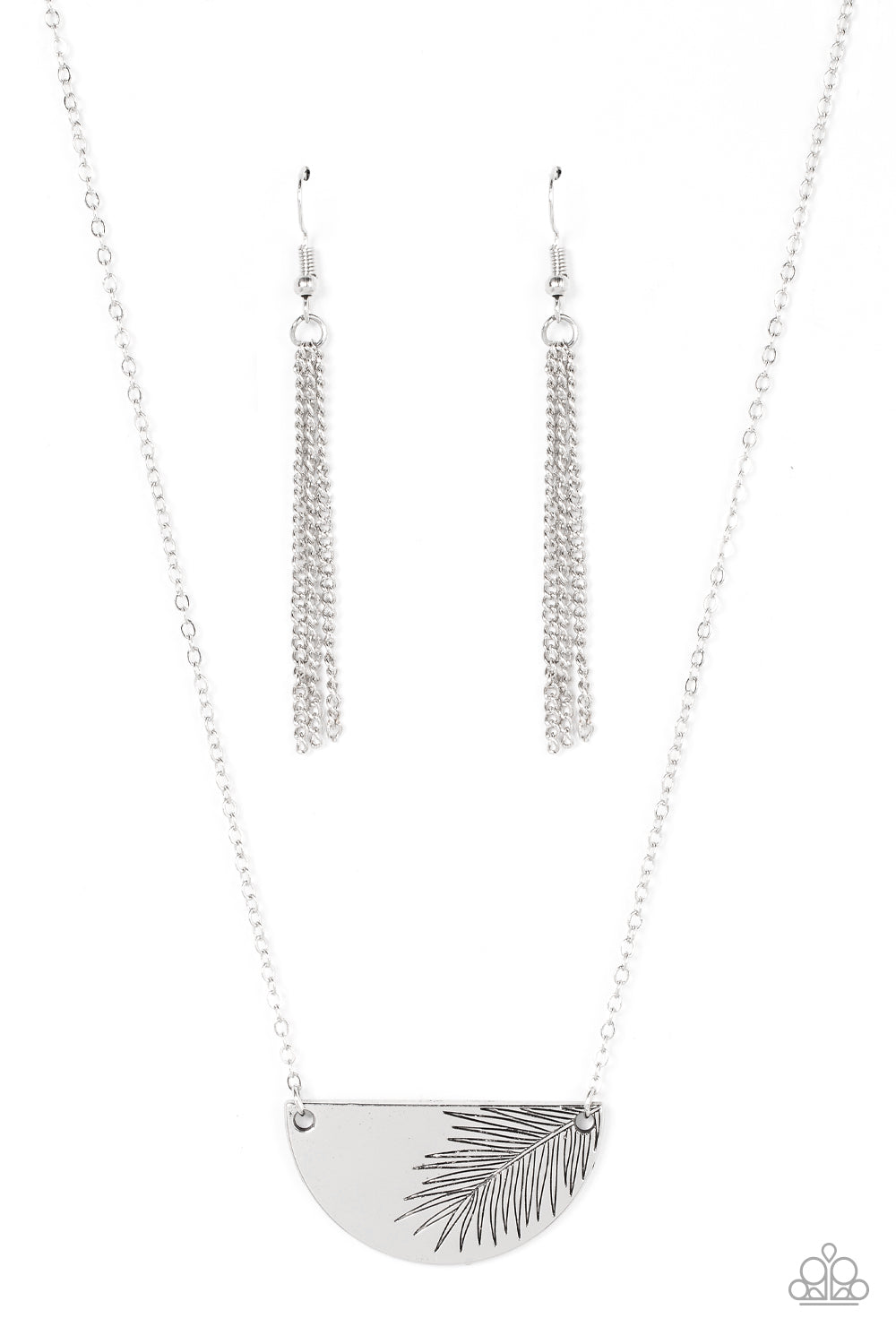 Paparazzi Cool, PALM, and Collected - Silver Necklace