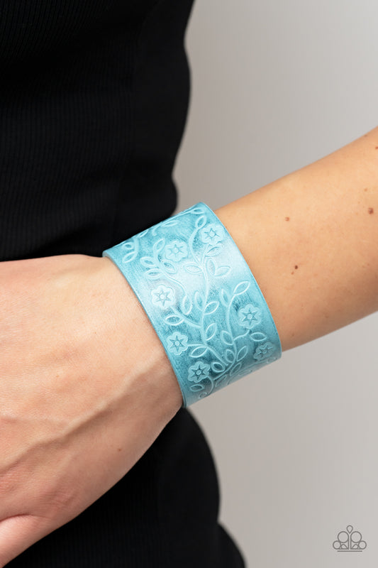 Paparazzi Rosy Wrap Up - Blue Bracelet