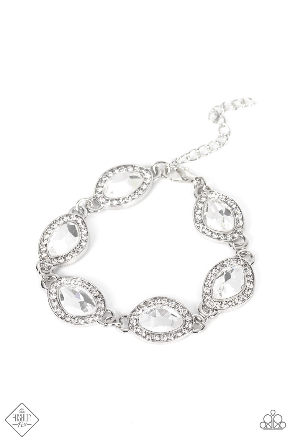 Paparazzi Next-Level Sparkle - White Bracelet